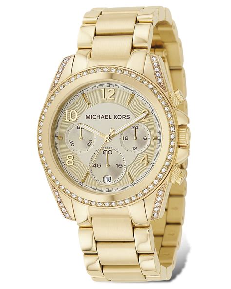 michael kors uhr weissgold|michael kors gold watches.